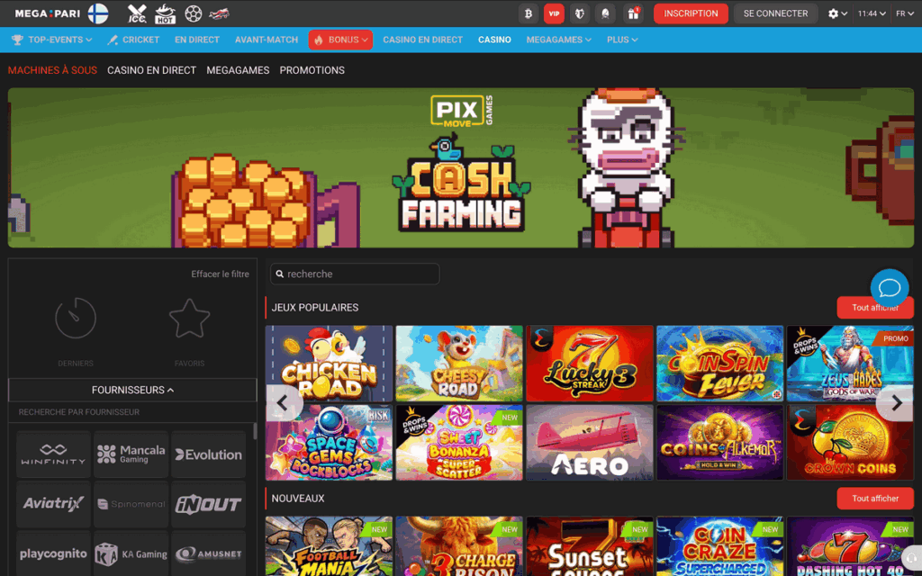 MegaPari Site
